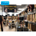 Retail Shop Wig Display Fixture Wall Mounted Wig Furniture Display Hair Store Showcase Wig Stand Display Rack